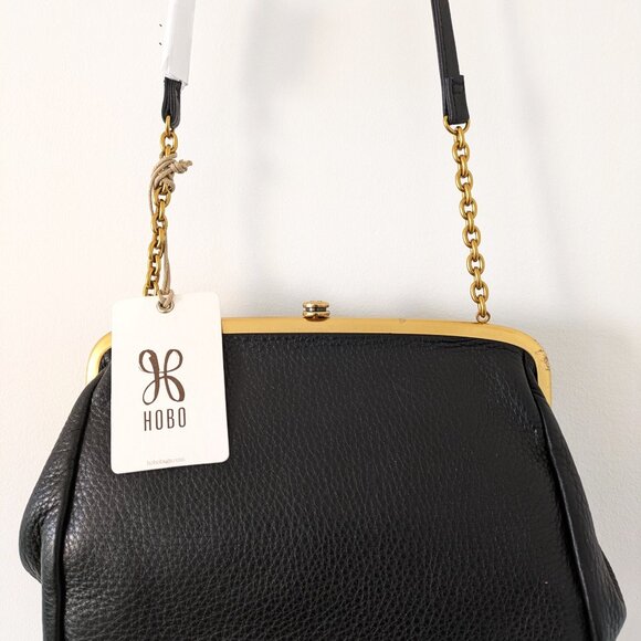 HOBO Holly Leather Crossbody In Black - Picture 10 of 13